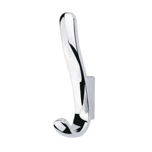 Misteron Hat & Coat Hook (135mm x 57mm), Polished Chrome