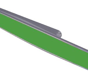 Jedo Collection Chameleon 1 Cabinet Pull Handles (96mm C/C), Bright Green