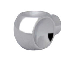 Cubo Cabinet Knob (12mm Diameter), Polished Chrome