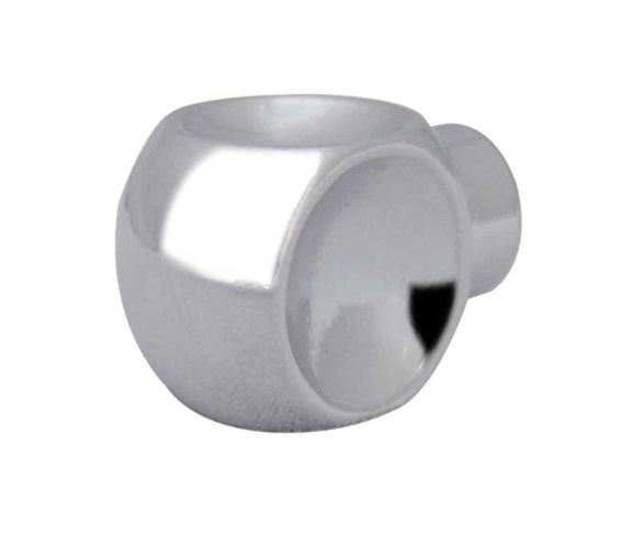 Cubo Cabinet Knob (12mm Diameter), Polished Chrome