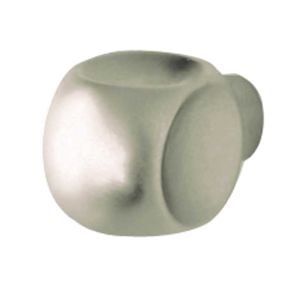 Cubo Cabinet Knob (12mm Diameter), Satin Nickel