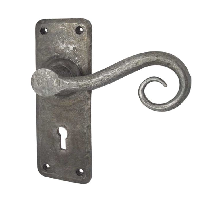 Handforged Chester Door Handles, Pewter (sold in pairs)