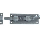 Handforged Straight Barrel Bolt (100mm), Pewter