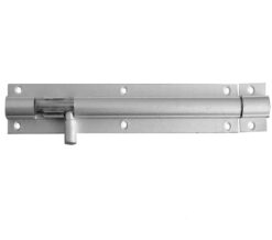 Straight Aluminum Barrel Bolt - Satin Anodised Aluminum