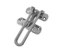 Security Door Guard, Polished Chrome