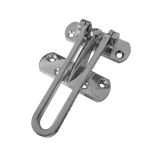 Security Door Guard, Satin Chrome