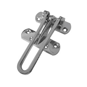 Security Door Guard, Satin Chrome