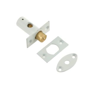 Mortice Rack Bolt (14mm Backset), White