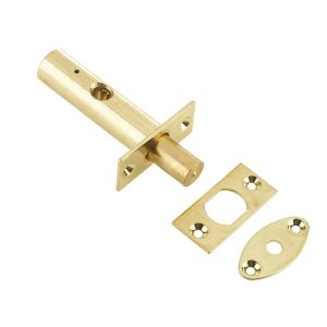 Frelan Hardware Mortice Rack Bolt – 28mm Backset – Polished Brass