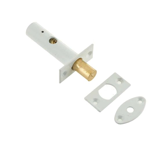 Mortice Rack Bolt (28mm Backset), White