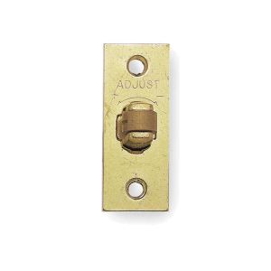 Adjustable Rollerbolt Catch With Brass Roller, Polished Brass