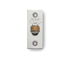 Adjustable Rollerbolt Catch With Brass Roller, Satin Nickel