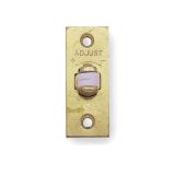 Adjustable Rollerbolt Catch With Nylon Roller, Electro Brass