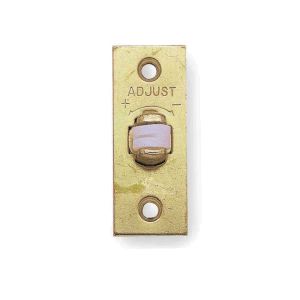 Adjustable Rollerbolt Catch With Nylon Roller, Electro Brass