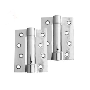 Frelan 4 Inch Door Closer Set Spring Hinge – Polished Chrome (sold in packs of 3)