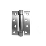 4 Inch Door Closer Set Spring Hinge, Satin Chrome (sold in packs of 3)
