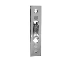 Sash Window Axle Pulley, Polished Chrome With Brass Roller