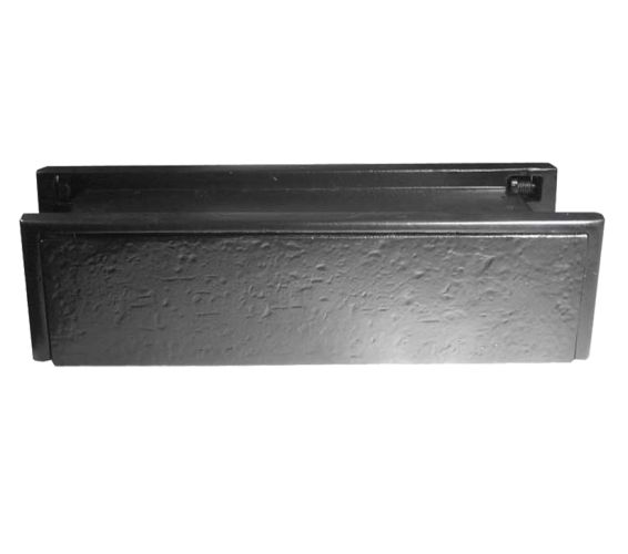 Telescopic PVCu Sleeved Letterplate (274mm x 71mm), Black Antique