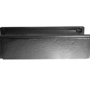 Telescopic PVCu Sleeved Letterplate (274mm x 71mm), Black Antique