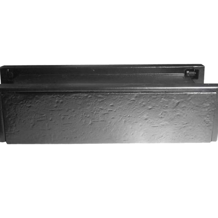 Telescopic PVCu Sleeved Letterplate (274mm x 71mm), Black Antique
