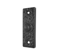Rectangular Bell Push (76mm x 25mm), Black Antique