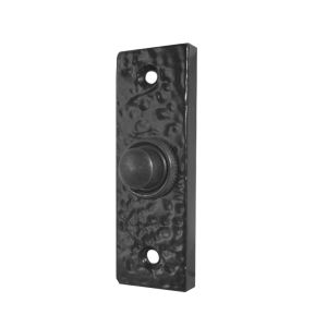 Rectangular Bell Push (76mm x 25mm), Black Antique