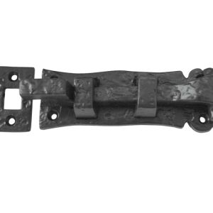 Necked Barrel Bolt (125mm), Black Antique