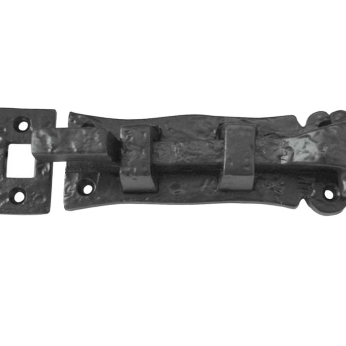 Necked Barrel Bolt (125mm), Black Antique