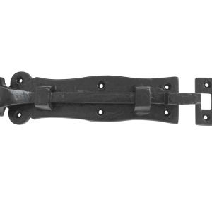 Necked Barrel Bolt (200mm), Black Antique