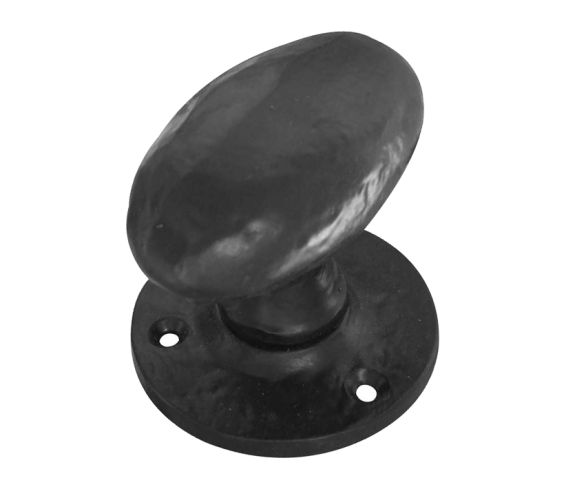 Oval Shape Mortice Door Knob – Black Antique (sold in pairs)