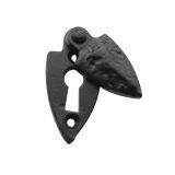 Shielded Covered Standard Profile Escutcheon, Black Antique