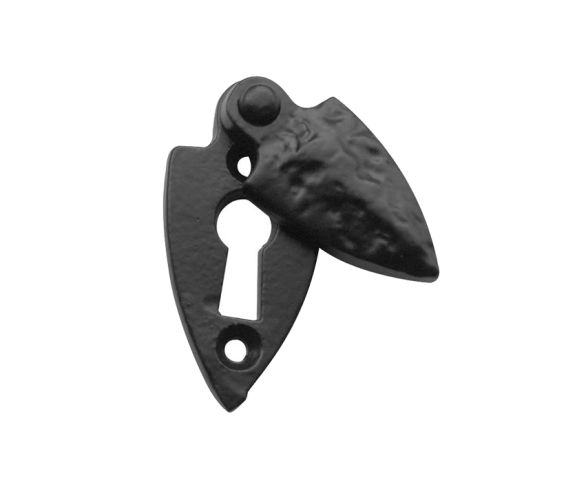 Shielded Covered Standard Profile Escutcheon, Black Antique