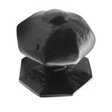 Centre Door Knob (70mm Diameter), Black Antique