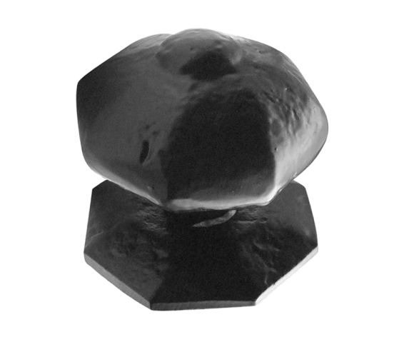 Centre Door Knob (70mm Diameter), Black Antique