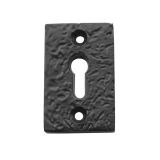 Rectangular Standard Profile Escutcheon, Black Antique