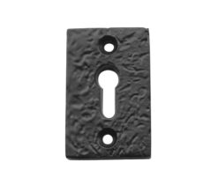 Rectangular Standard Profile Escutcheon, Black Antique