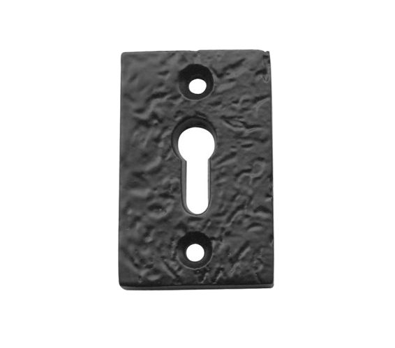 Rectangular Standard Profile Escutcheon, Black Antique
