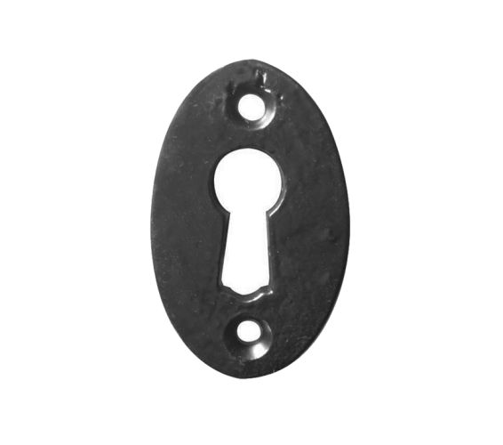 Oval Standard Profile Escutcheon – 50mm – Black Antique