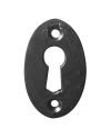Oval Standard Profile Escutcheon – 50mm – Black Antique