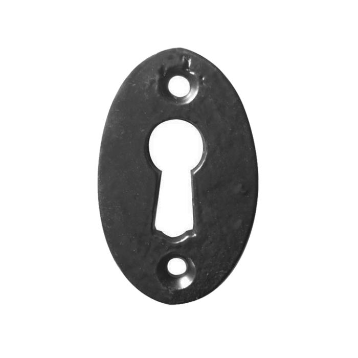 Oval Standard Profile Escutcheon – 50mm – Black Antique