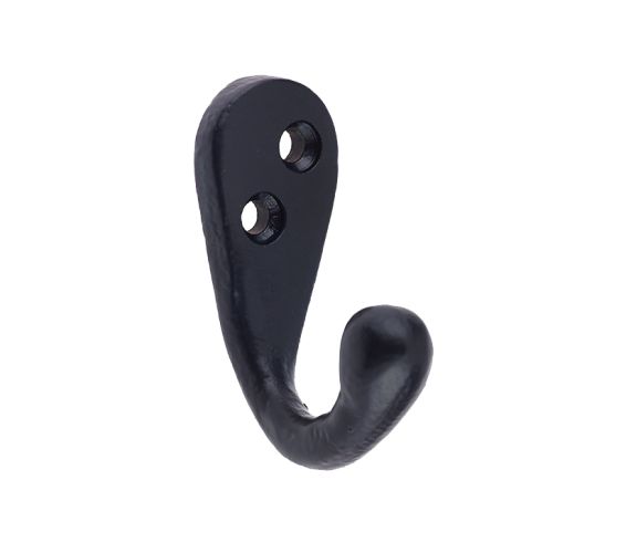 Single Robe Hook – 55mm – Black Antique