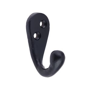 Single Robe Hook – 55mm – Black Antique
