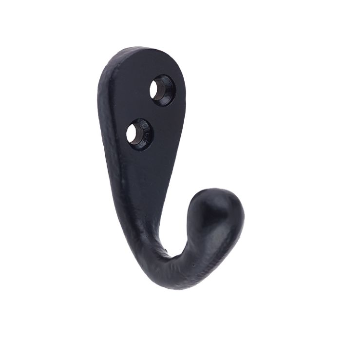 Single Robe Hook – 55mm – Black Antique