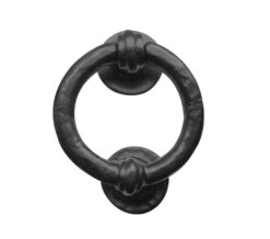Ring Knocker (95mm Diameter), Black Antique