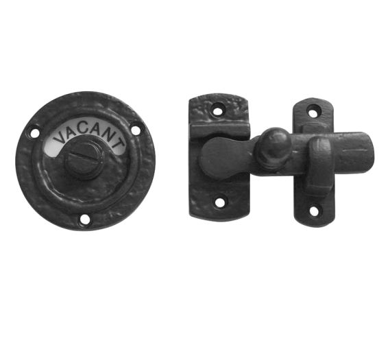 Bathroom Indicator Bolt, Black Antique