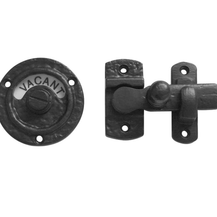 Bathroom Indicator Bolt, Black Antique