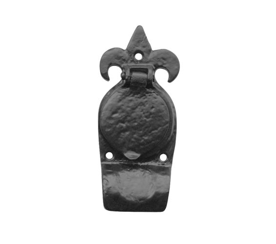 Fleur De Lys Cylinder Cover, Black Antique