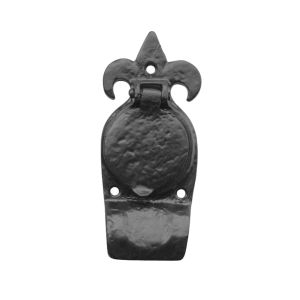 Fleur De Lys Cylinder Cover, Black Antique