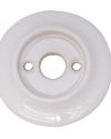 Alternative Backplate Option For Porcelain Mortice Door Knobs, White (sold in pairs)