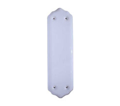 Porcelain Fingerplate (280mm x 78mm), Plain White